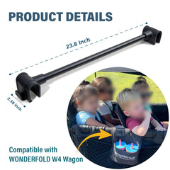 Cupoita forward-facing bar W4 clip-on design demonstrates tool-free installation.