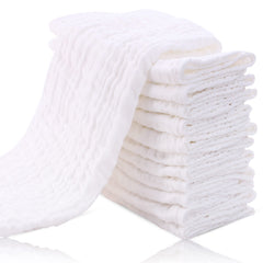 Cute Castle burp cloth pack flatlay white protects clothing during feeds