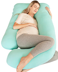 Cute Castle cooling cover pregnancy pillow full view delivers all-night cooling comfort