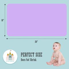Cute Castle muslin burp cloths closeup highlighting absorbency