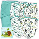 Cute Castle three-pack display shows easy swaddling for calmer newborn nights.