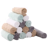 Cute Castle ultra-soft washcloths velvet texture closeup, ideal for baby's delicate skin