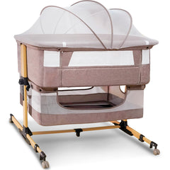 cutebeams baby bassinet 3in1 bedside sleeper showcases versatile sleep setup for near-bed care