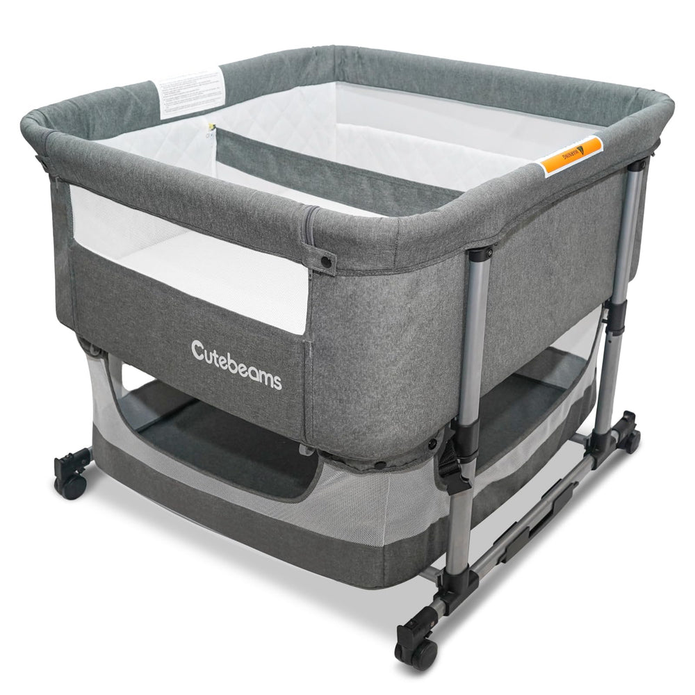Cutebeams Twin Bassinet for two babies with 3-in-1 setup enabling close twin care and flexibility