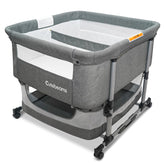 Cutebeams Twin Bassinet for two babies with 3-in-1 setup enabling close twin care and flexibility