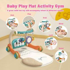 Cuterabit 3-in-1 baby activity gym center kick and play piano promotes musical curiosity during playtime