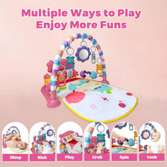 Self discovery mirror on the Cuterabit mat supports visual tracking and curiosity