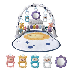 Cuterabit baby play gym mat overview with safe design and foldable play surface.