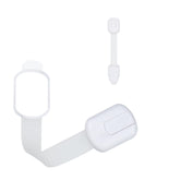 CUTESAFETY cabinet locks 2-pack securing a kitchen cabinet for safer homes.