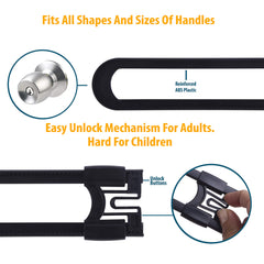 CUTESAFETY dual-button-safety-mechanism prevents toddlers from opening while staying easy for adults.