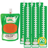 CUTICATE 6oz pouch closed pack for convenient on-the-go feeding.