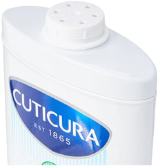 Cuticura Mildly Medicated Talc used on baby after bath and nappy change.