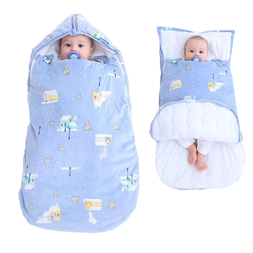 Cutie Pumpkin winter sleeping bag with cozy interior and plush exterior for warmth
