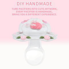 CutiePlusU cherub pink-white decor detail adds playful charm to garden themes.