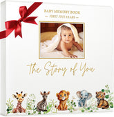 CV Charvoria baby book cover faux leather offers durable, elegant keepsake protection.