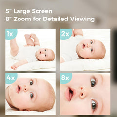 Cyanpink Video Baby Monitor no-wifi model offers offline, stable viewing.