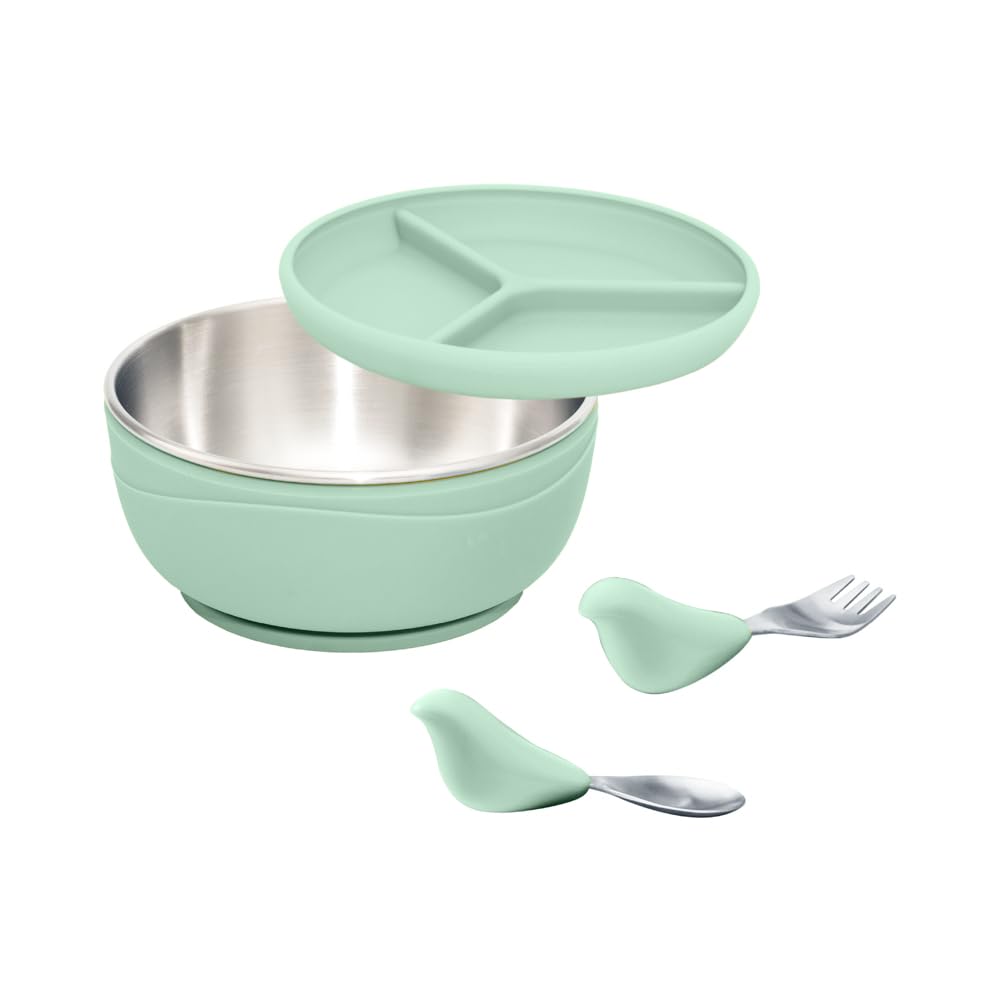 CYD TERRA PICABOO tableware set front view for easy independent eating