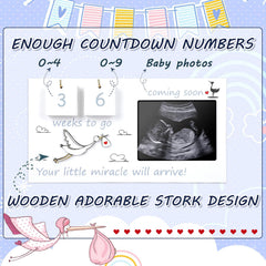 CypherX baby-sonogram-frame-countdown-slices depicts the 0โ9 wooden countdown pieces for customization.