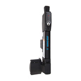 D&D Technologies MagnaLatch vertical-pull hinge in use on a gate showing secure latch action