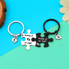Closeup of the Dabihu Loss Memorial Keychain highlighting its smooth surface and durability