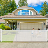 Dabormi 250inch retractable fence extended view for wide indoor or outdoor spaces
