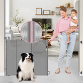Dabormi 56-wide retractable gate setup secures stairs and doorways for safer access