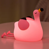 DADYLOBO pink flamingo night light front view provides gentle glow for bedtime