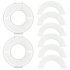 DAFUWENG stove knob tape 5-pairs provides clear, secure knob coverage for childproof safety.