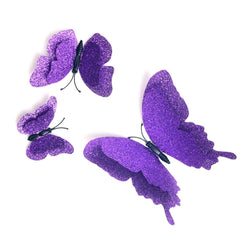 DAGOU 3D butterfly wall decor 24-pcs packaging shot highlights ready-to-use stickers.