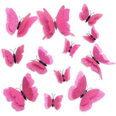 DAGOU 3D butterfly wall decor rose red packaging closeup for gifting and display