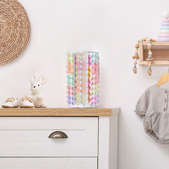Dahey bow organizer on desk side profile highlighting space saving design
