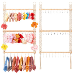 Dahey hair bows organizer mounted on wall for easy access