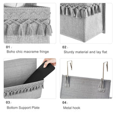 Dahey premium cotton canvas material ensures sturdy daily use with tassels.