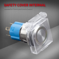 DaierTek 19mm hole protector fits round push-button switches smoothly.