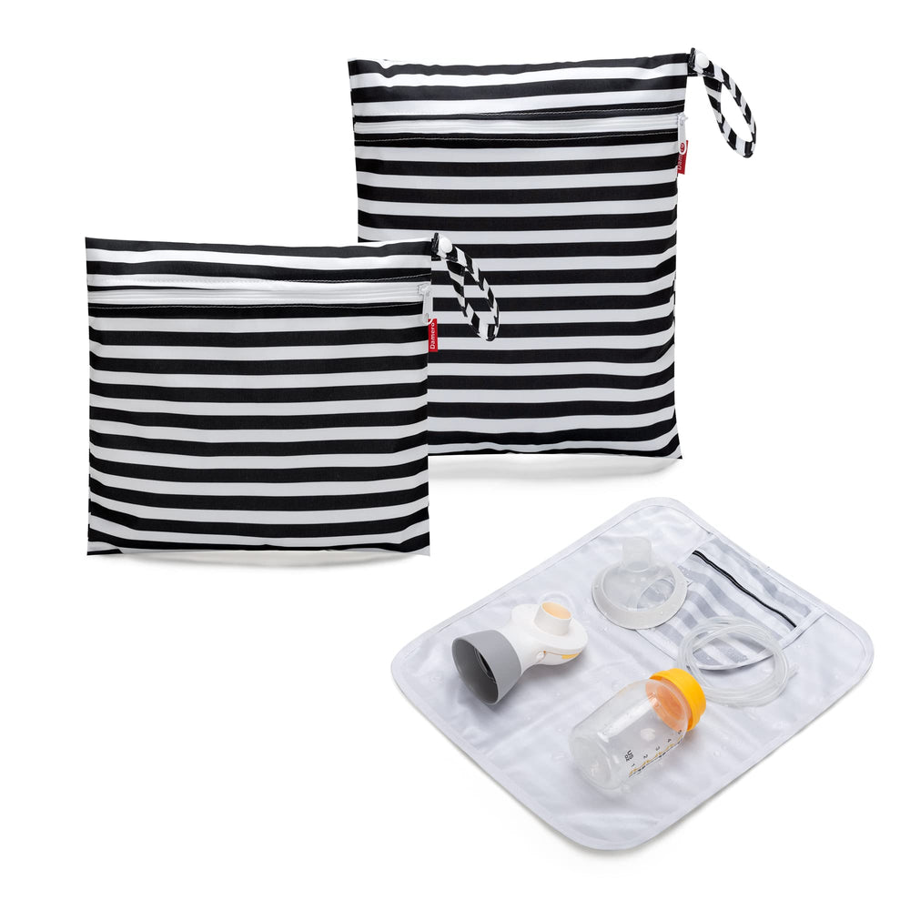 Damero breast pump parts bag 2-pack keeps parts organized on the go