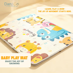 DAN&GO extra-large play mat uses non-toxic XPE for soft cushions.