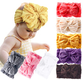 DANMY baby headband with elastic band offers gentle stretch for all-day comfort.