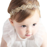 DANMY gold bow headband styling baby for photos