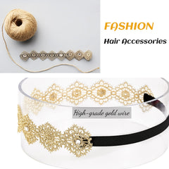DANMY pink lace headband comfy everyday wear