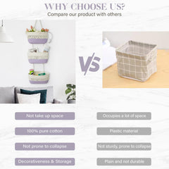 Danpinera basket hanging in dining room shows versatile storage and decorative appeal.