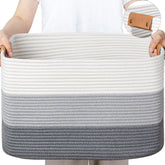 danpinera large woven basket with blankets for organized living room storage