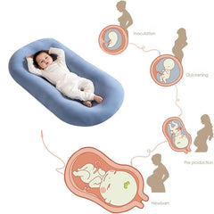 DAOLUAN baby lounger removable cover image showing easy cleaning and maintenance.