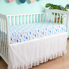 David's Kids 28x52 fit demonstrates secure, snug fit on standard cribs and toddler mattresses.