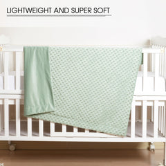 Double-layer front-back view of David's Kids Minky blanket for warmth and versatility