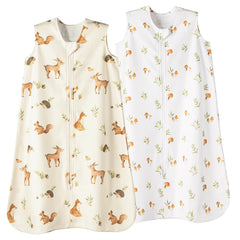 David's Kids micro fleece sleep sack forest pattern cozy warmth for bedtime.