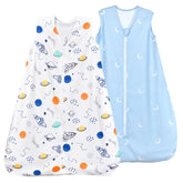 David's Kids micro fleece sleep sack in space pattern delivers cozy warmth for chilly nights.