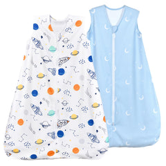 David's Kids micro fleece sleep sack in space pattern delivers cozy warmth for chilly nights.