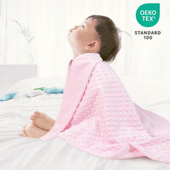 David's Kids Minky blanket back smooth fleece for cozy naps