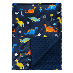 David's Kids Minky blanket front closeup highlights ultra-soft texture for naps