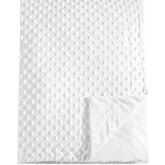 David's Kids Minky blanket front dots closeup showing raised texture for baby sensory engagement.